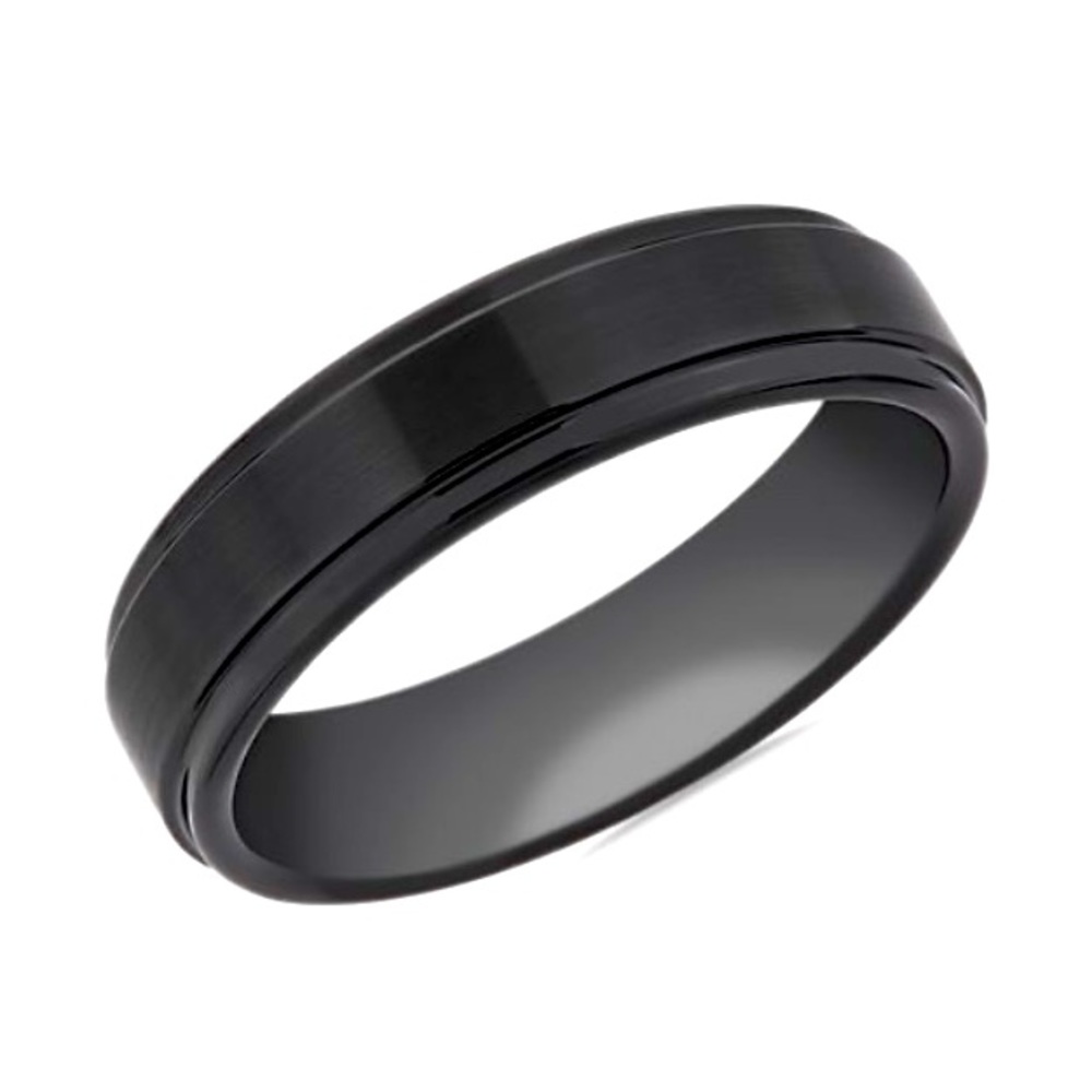 Blue Nile (triton) BRUSHED AND POLISHED COMFORT FIT WEDDING RING